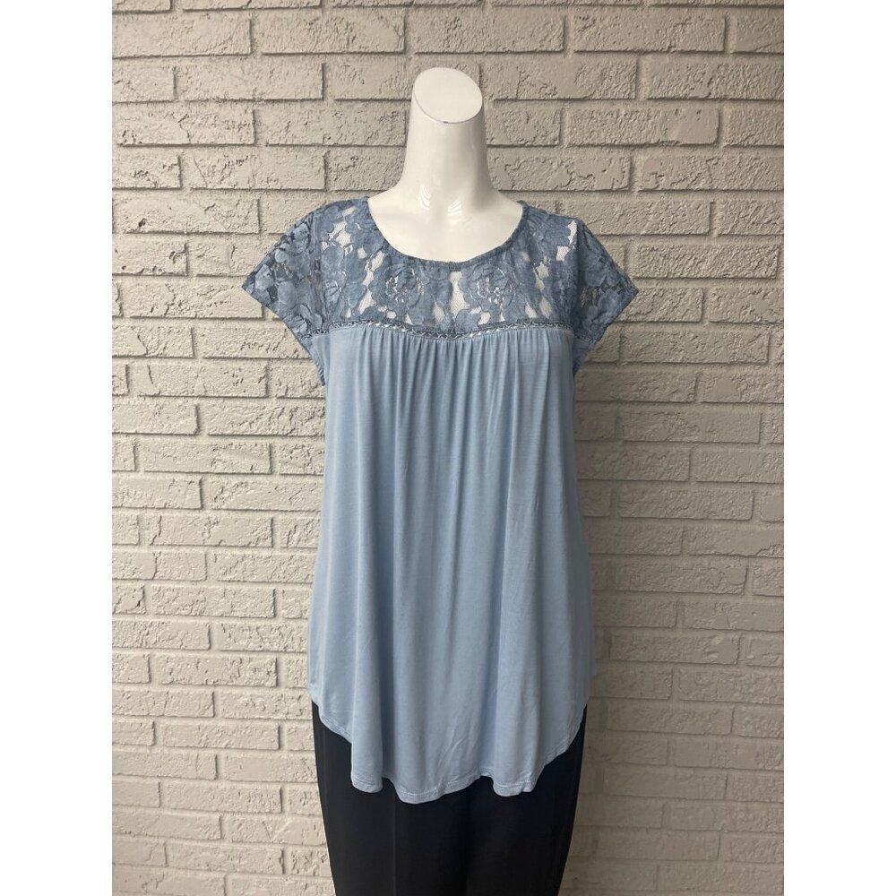 Kate & Mallory Women Lace Sleeveless Top Size M